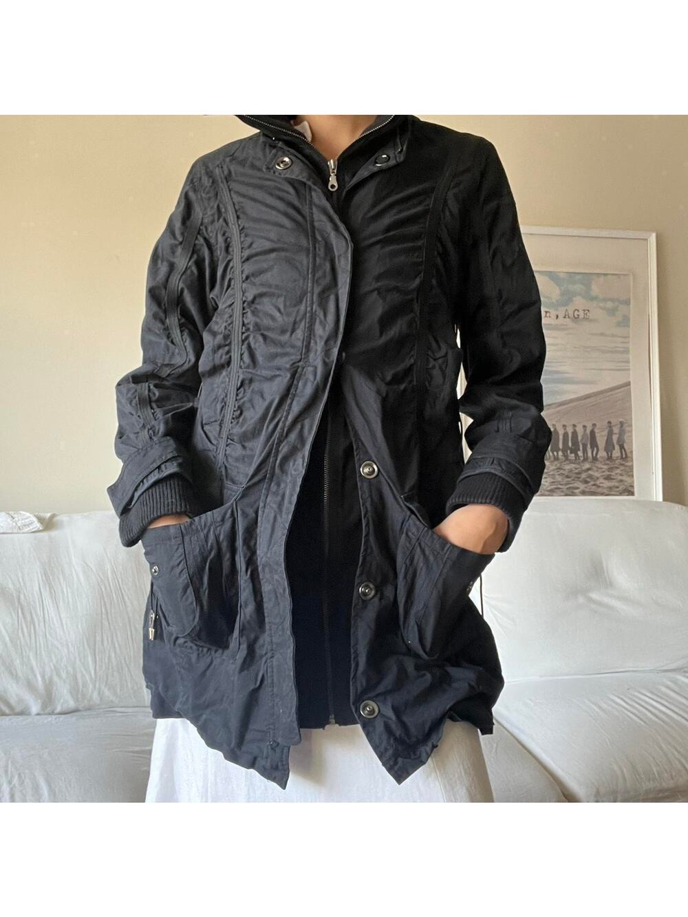 Black unique jacket with lots
